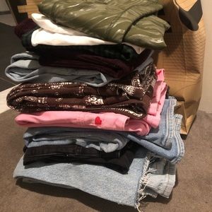 Various pants: BDG, PacSun, fabletics